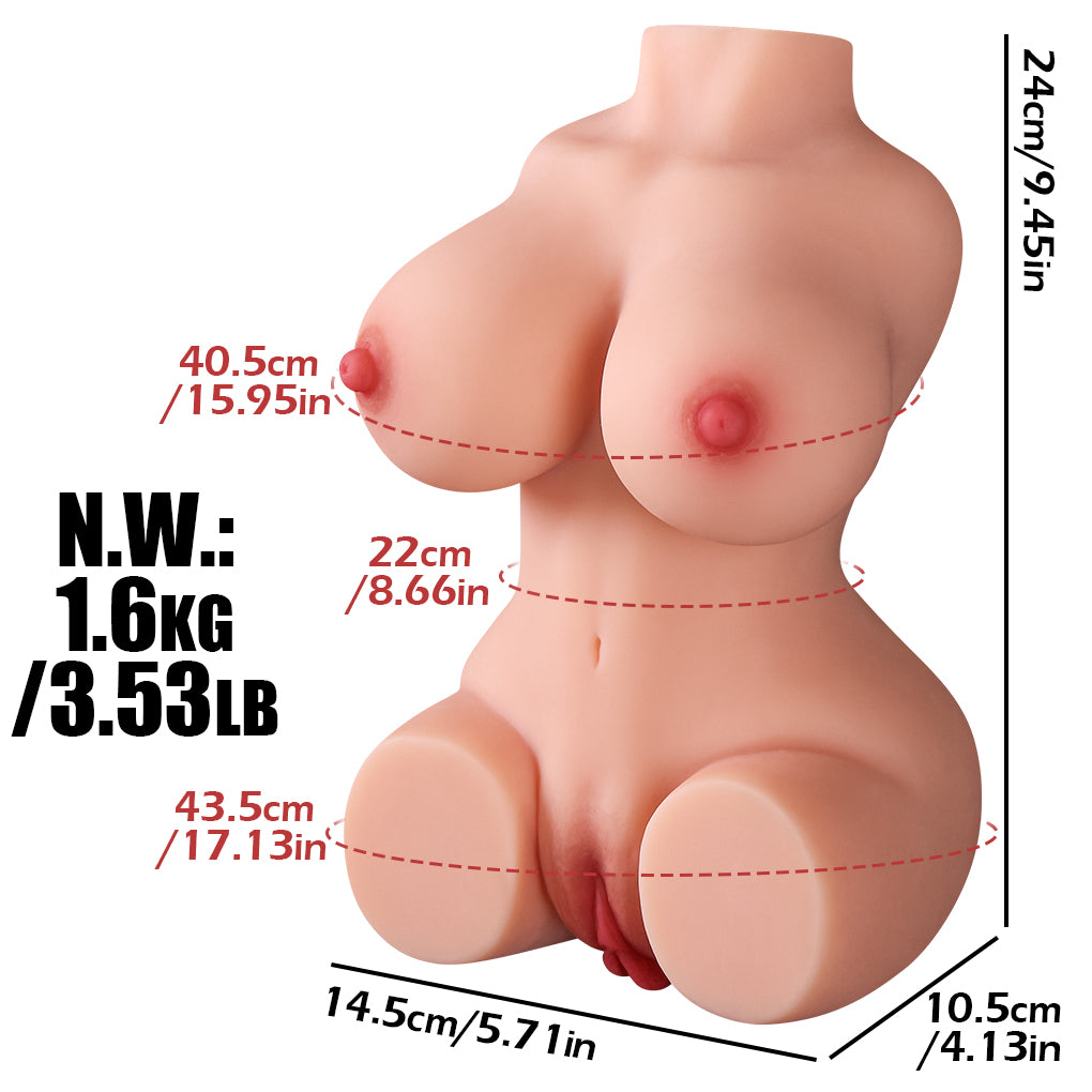 3.53Lb Realistic Big Breast Sex Doll Tight Vagina and Ass Pocket Pussy