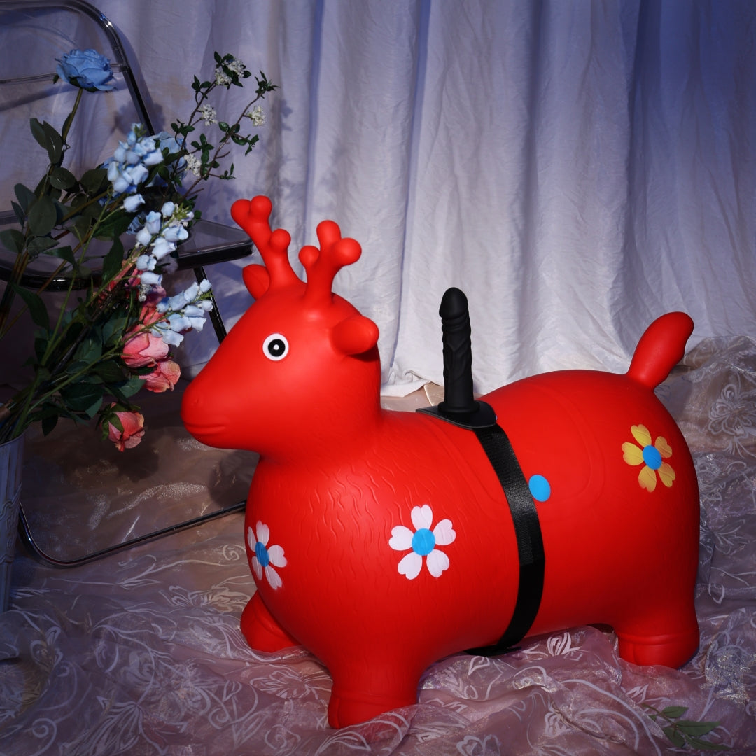 Inflatable Deer Mount Thrusting Dildo Machine