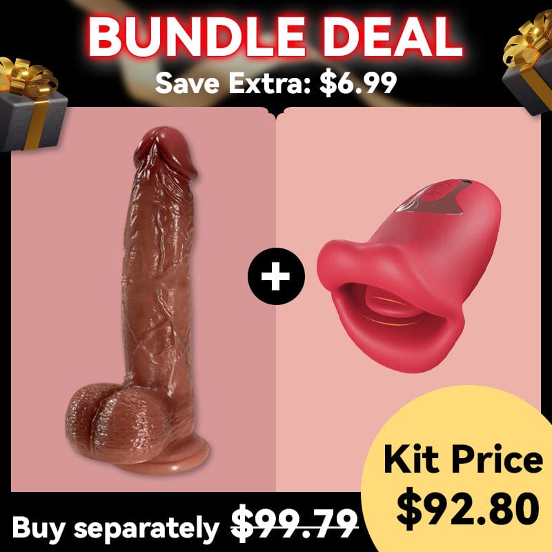 9 Vibrating 3 Telescoping Swing Realistic Dildo Vibrator 8.86 Inch