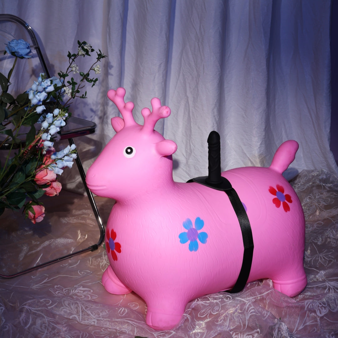 Inflatable Deer Mount Thrusting Dildo Machine