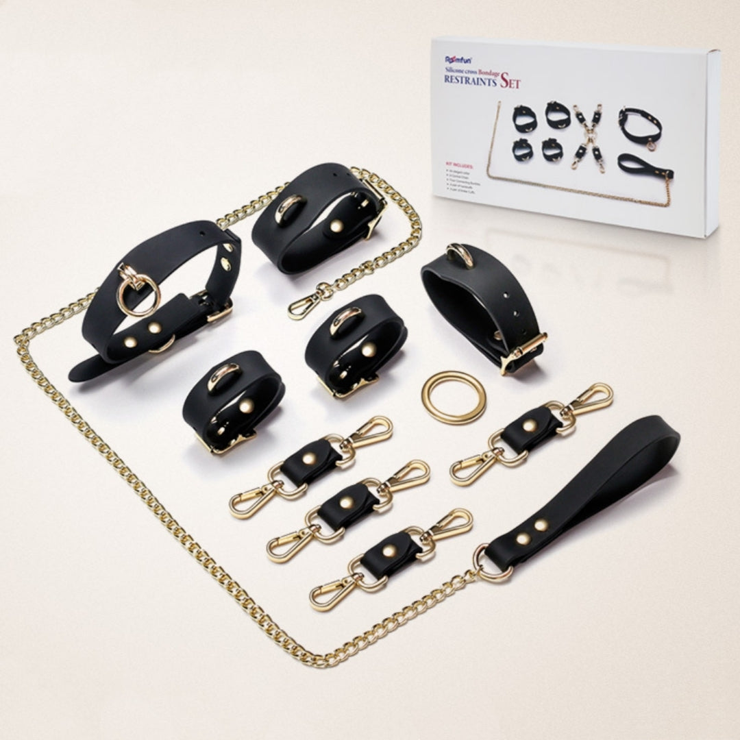 BDSM Silicone Cross Buckle Bondage Kit