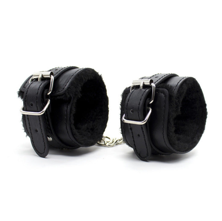 BDSM Adjustable Plush Handcuffs Ankle Bracelets Restraint Set Sex Toy