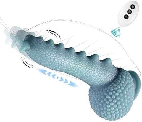 9.06in Thrusting Monster Snail Dildo Vibrator with 3 Thrusting & 9 Vibrating Modes