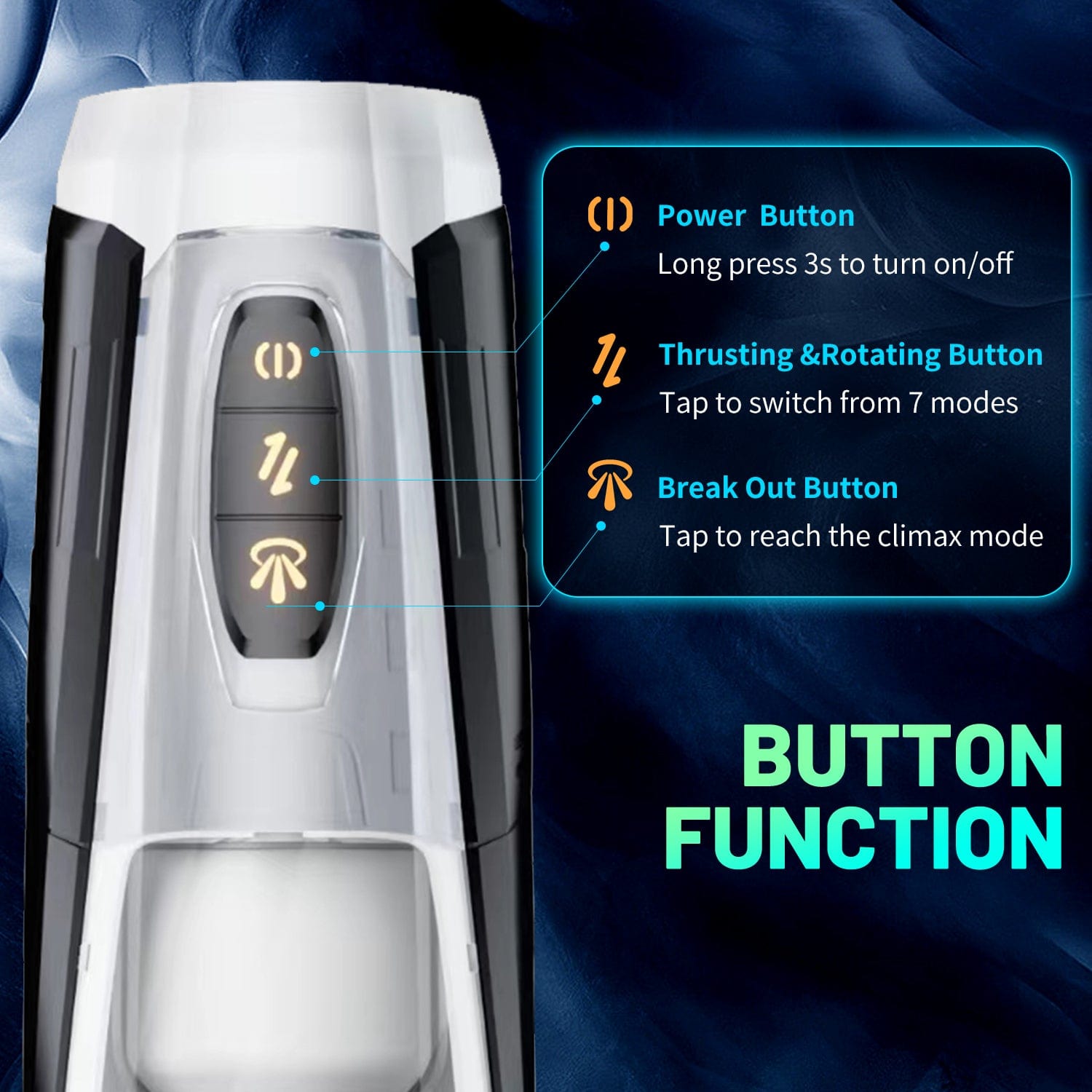 Mecha Warrior Fully Automatic Aircraft Cup Male Telescopic Sucking And Pronouncing Masturbation Device