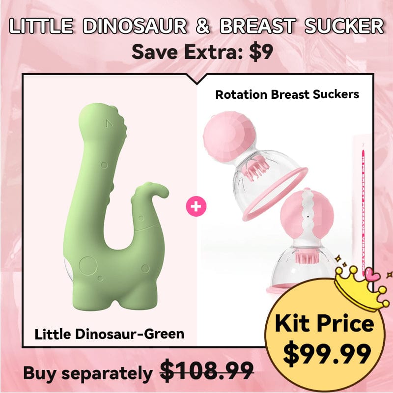 Little Dinosaur Sucking Heating Vibrator