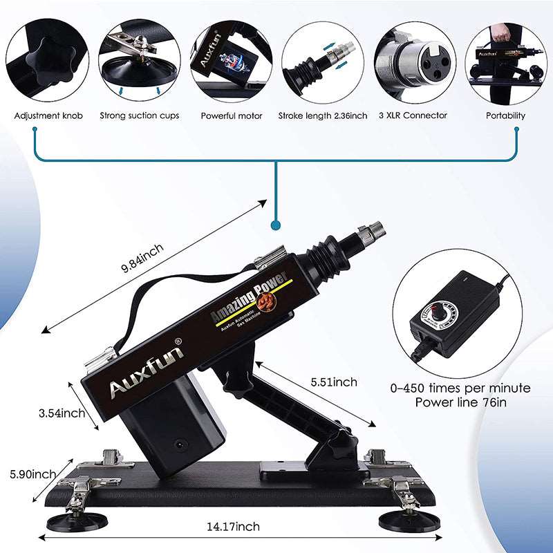 Automatic Sex Machine Sex Toys Love Machine Device Gun with 6 Attachments