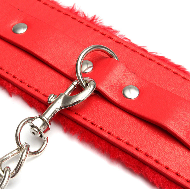 BDSM Adjustable Plush Handcuffs Ankle Bracelets Restraint Set Sex Toy