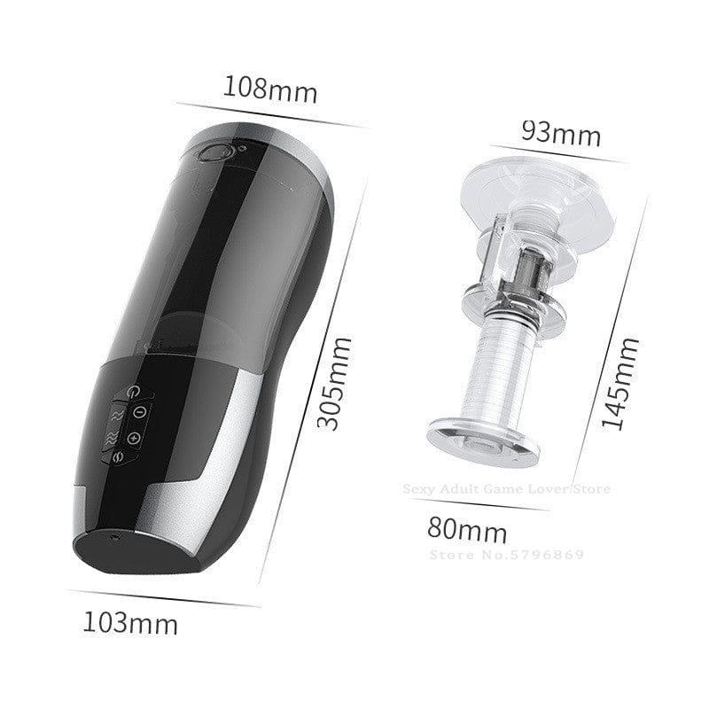 Heating Piston Airplane Cup Electric Telescopic Full-automatic Masturbator Cup