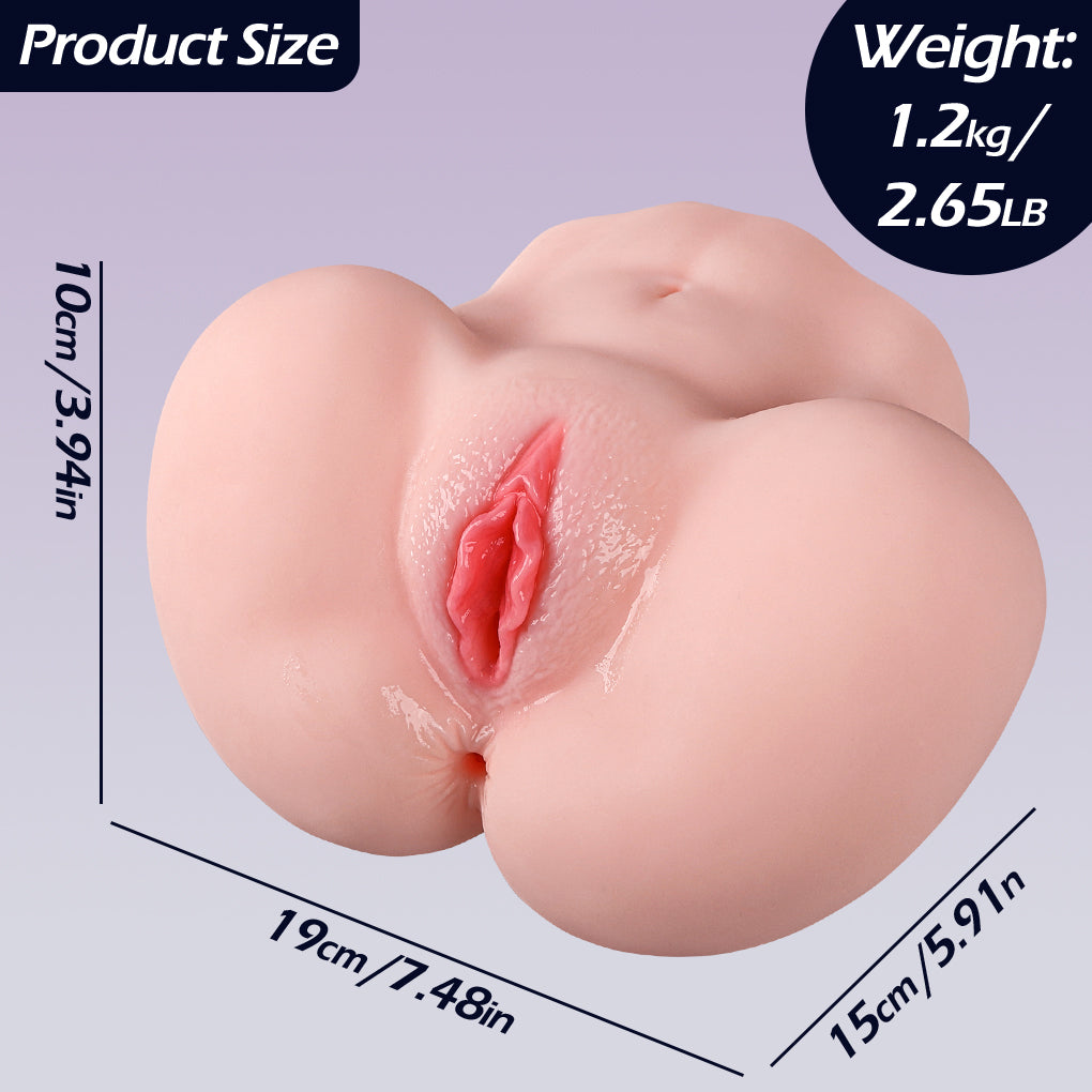 2.65Lb Sex Ass Pocket Pussy With Tight Labia & Anus For Men