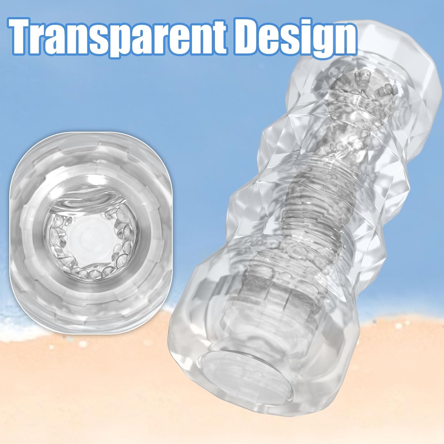 Manual Male Masturbation Realistic 3D Textured Stroker 5 Colors