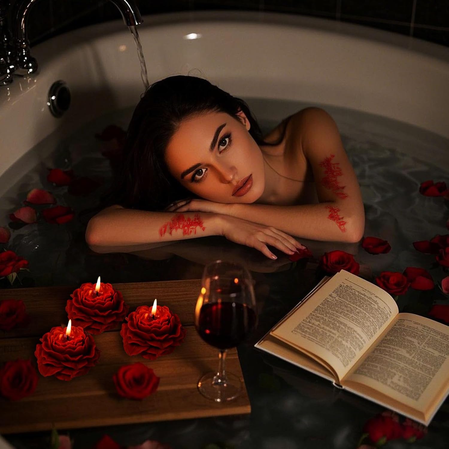 Peony Flower SM Low Temperature Candles For Date Night
