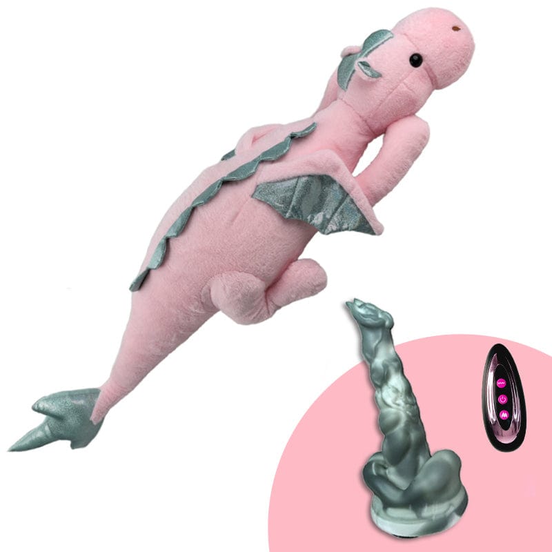 Plush Dildo Machine Thrusting Licking Dildo Machine Sex Toy With Remote Control