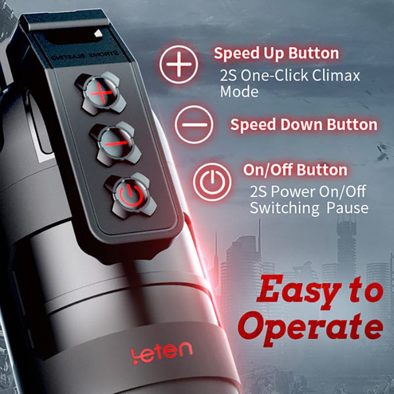 Leten Grenade Strong Shock Male Masturbation Device Mobile App Remote Control