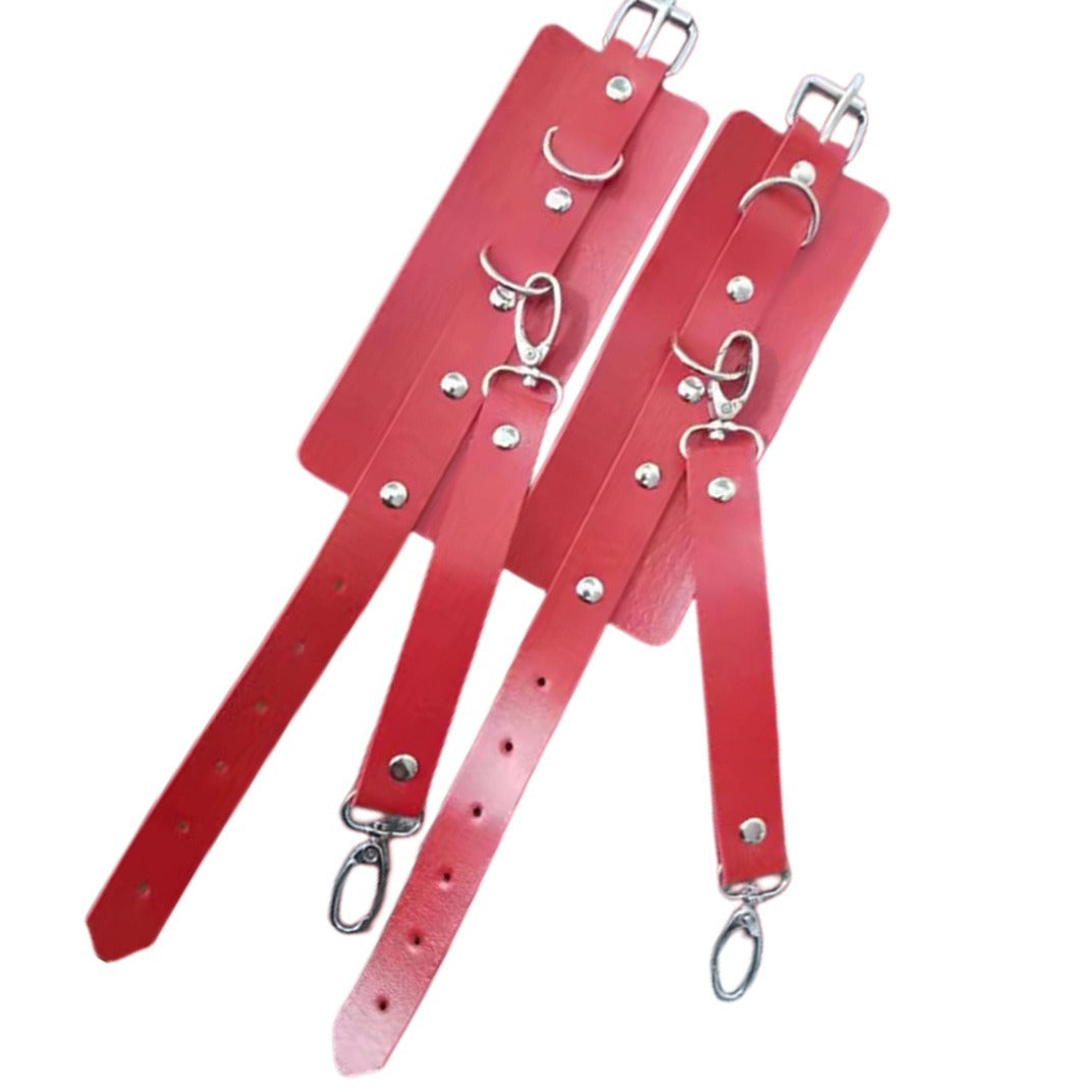 BDSM Sexy Leg Harness Garter Belt & Handcuffs