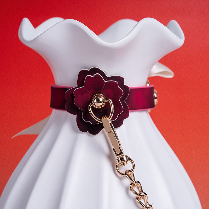 BDSM Temperature-sensitive Color-changing Cherry Handcuffs & Footcuffs Set