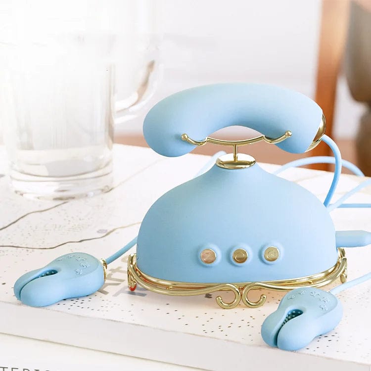 Telephone Sucking Vibrator Nipple Clamps Vibrating Clit Sucker For Women