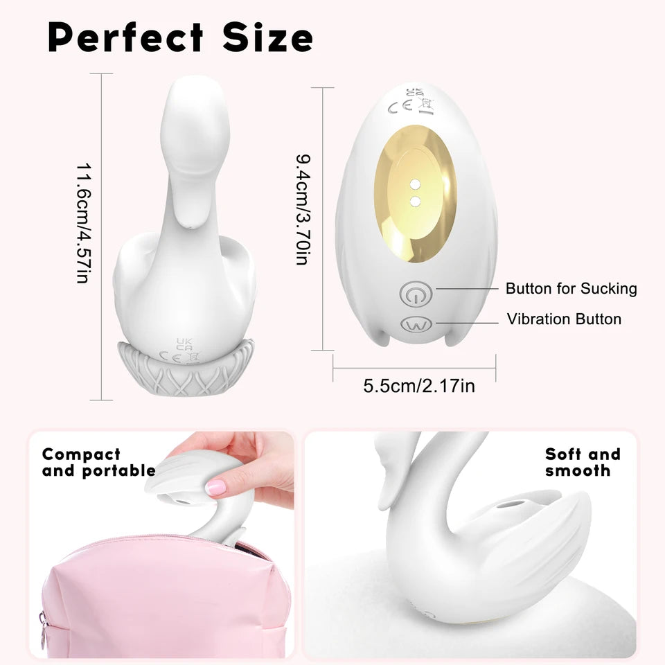Swan Sucking Clitoral Nipple Stimulation Vibrator