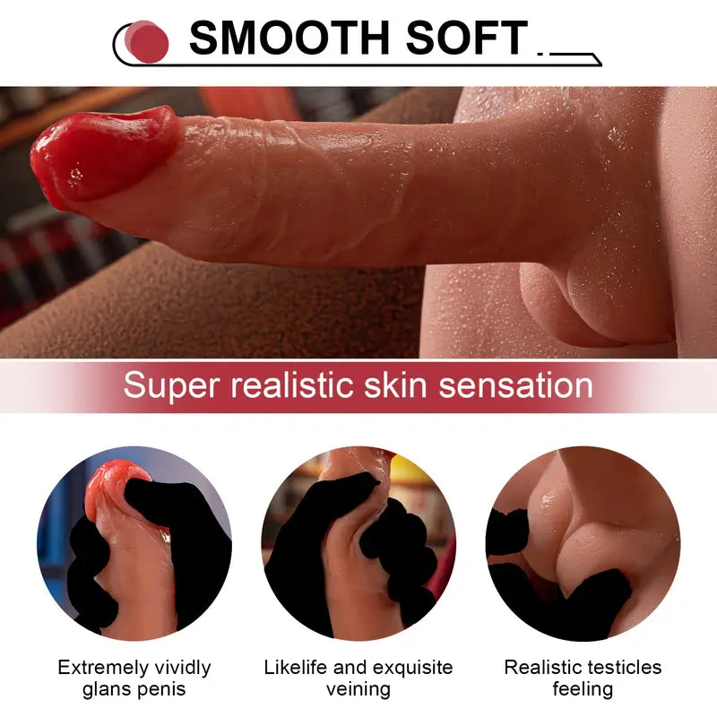 9.04Lb 3D Male Realist Butt Sex Torso with Thrusting Dildo & Anus