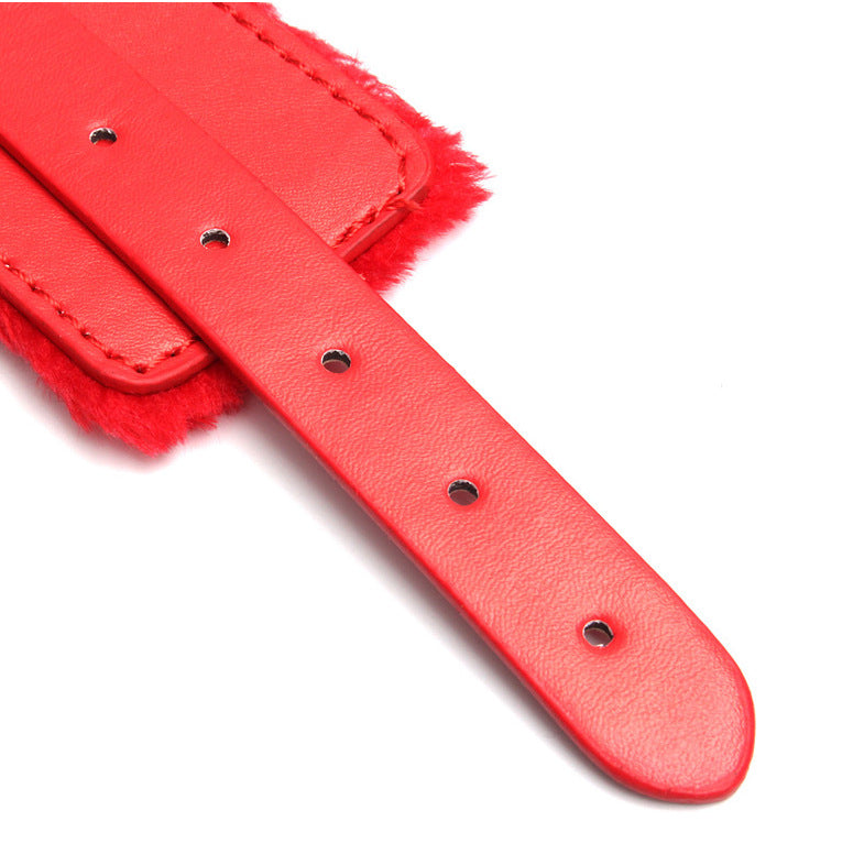 BDSM Adjustable Plush Handcuffs Ankle Bracelets Restraint Set Sex Toy