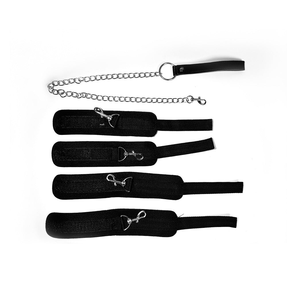 BDSM Kit Neck to Wrist Behind Back Collar Restraints Adjustable Set SM Play
