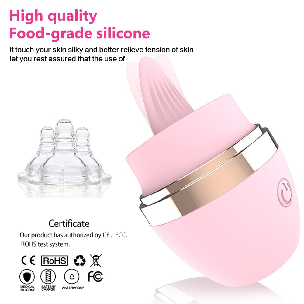 Licking Tongue 10 Modes Egg Vibration Medical Silicone