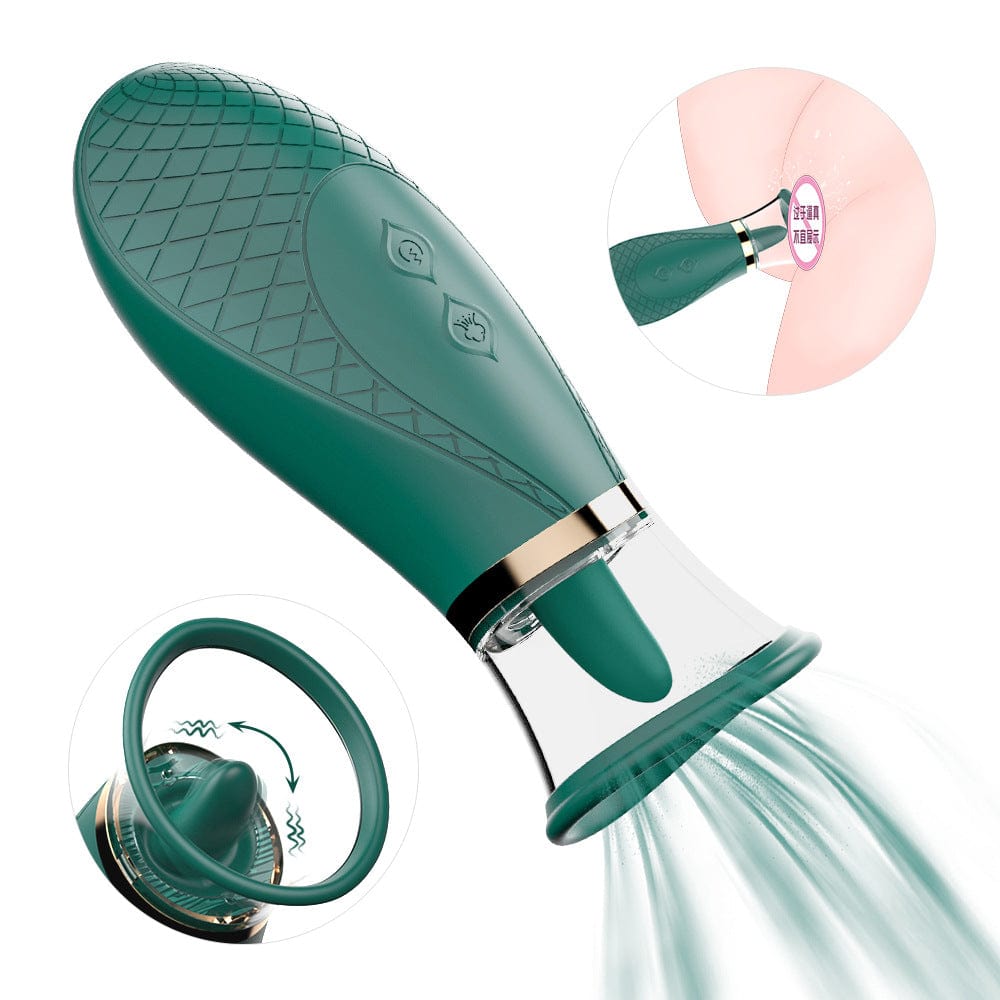 Schander Women Sucking Spitting Vibrator Tongue Licking Stick