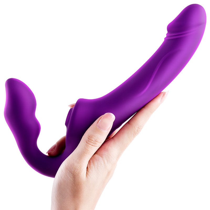 Wireless Remote Control Vibrating Double Head Sucking Female Massage Stick