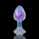 Aurora Ocean Wave Textured Crystal Silicone Anal Plug - Lurevibe