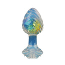 Aurora Ocean Wave Textured Crystal Silicone Anal Plug - Lurevibe