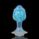 Aurora Rose Petal Crystal Silicone Anal Plug with Jeweled Base - Lurevibe