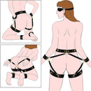 6PCS Sex Bondage BDSM Kit with Adjustable Cuffs Blindfold SM Games For Couple