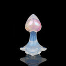Aurora Peach Heart Acrylic Core Silicone Anal Plug with Petal Base - Lurevibe