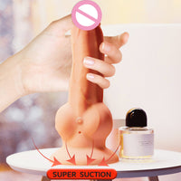 Silicone Vibrating Inflatable Dildo Female Masturbator