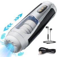 Mecha Warrior Fully Automatic Aircraft Cup Male Telescopic Sucking And Pronouncing Masturbation Device
