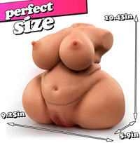 8.6LB BBW Fat Brown Sex Doll with Pussy Ass Male Stroker