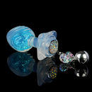 Aurora Ocean Wave Textured Crystal Silicone Anal Plug