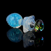 Aurora Ocean Wave Textured Crystal Silicone Anal Plug