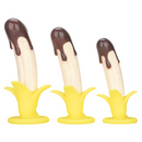 Chocolate-Glazed Peeled Banana Silicone Dildo