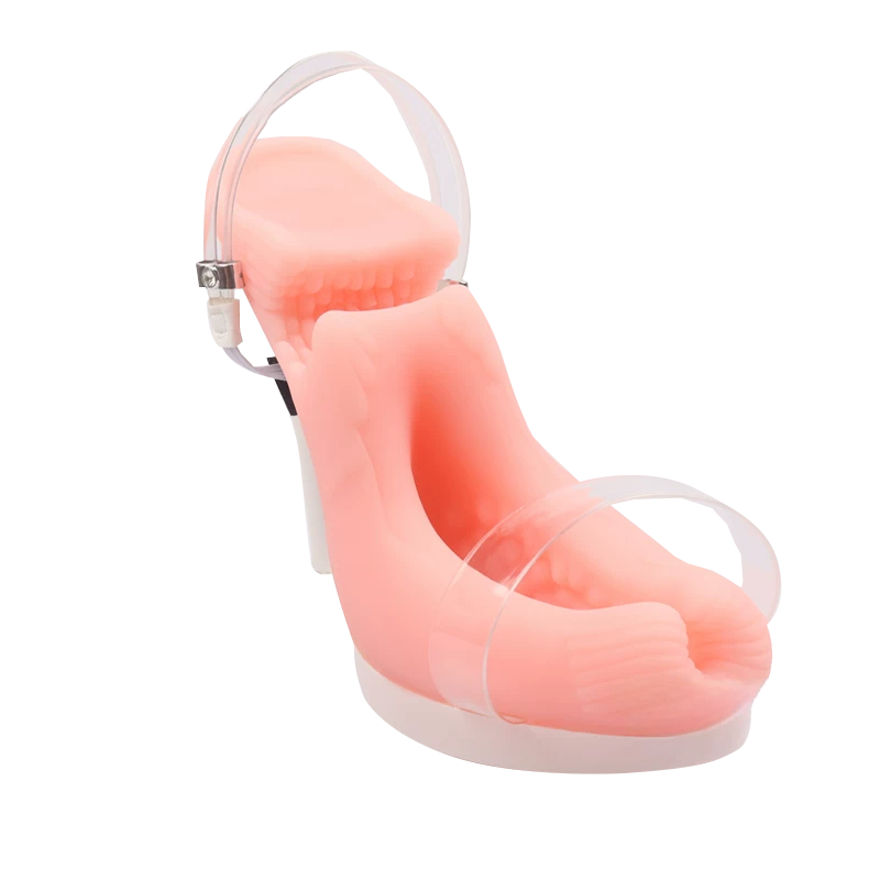 Stiletto High Heel Footjob Dual-Channel Masturbation Cup