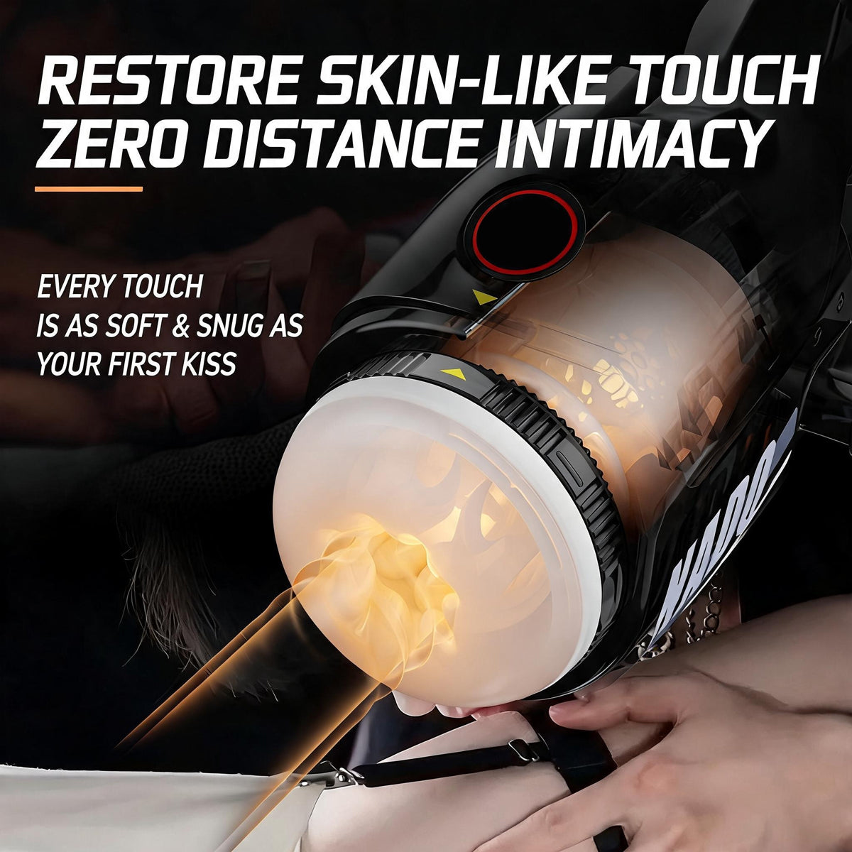 Tornado Night Ride Heavy-Duty Motorized Telescopic Masturbator Cup