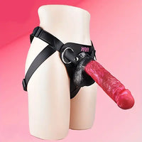 10.01in Silicone Soft Big Strap On Wearable Dildo For Women Lesbians