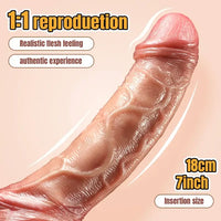 10.02in Realistic Large Hands-Free With Suction Cup Silicone Dildo