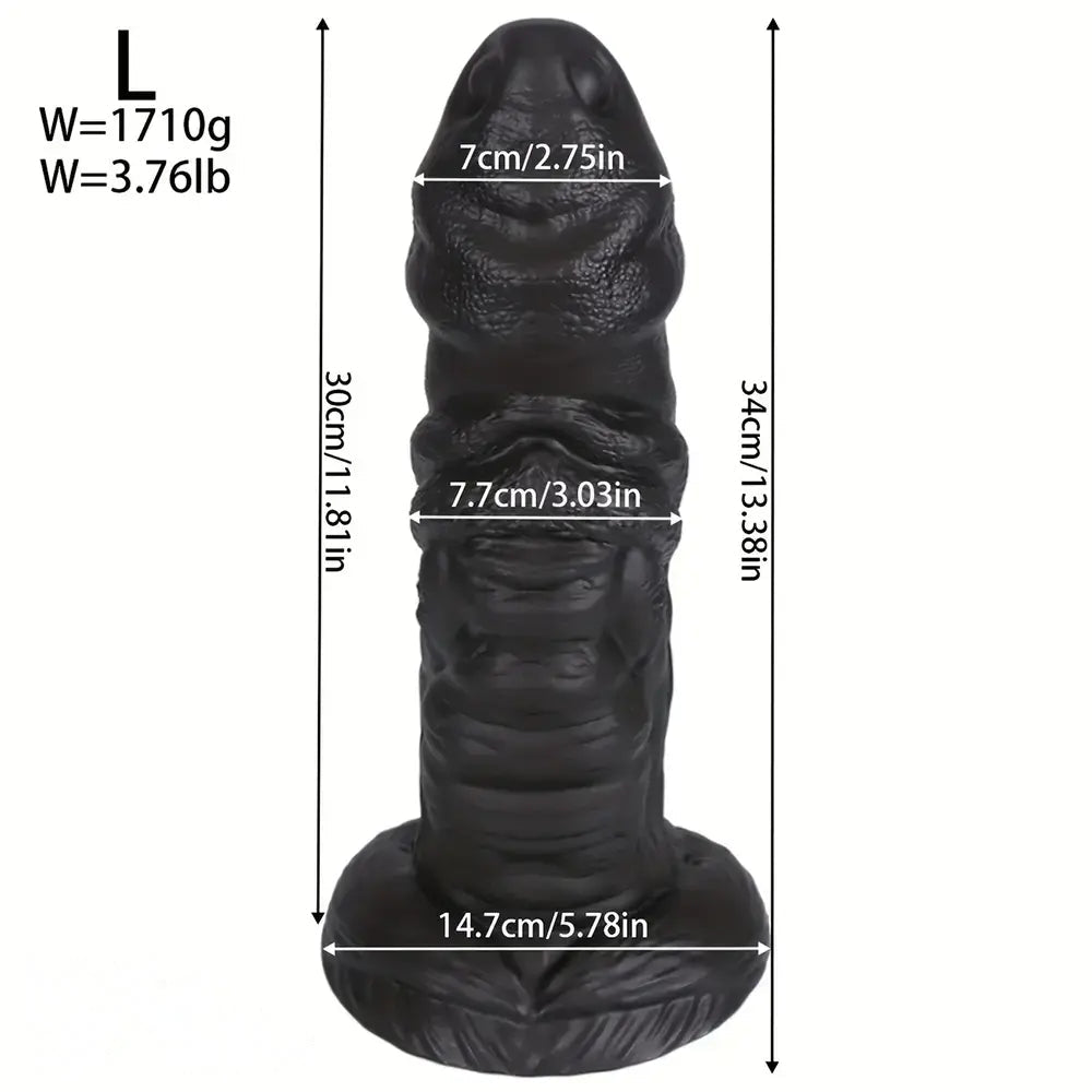 10.03in 11.41in 13.38in Monster Creature Fantasy Huge Realistic PVC Dildo