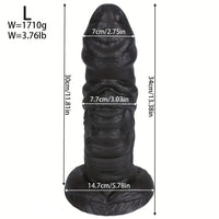 10.03in 11.41in 13.38in Monster Creature Fantasy Huge Realistic PVC Dildo