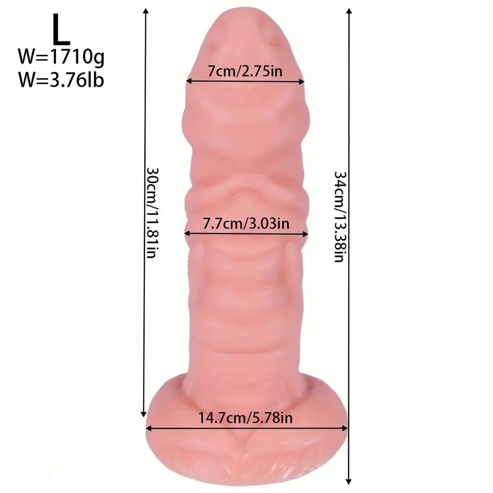 10.03in 11.41in 13.38in Monster Creature Fantasy Huge Realistic PVC Dildo