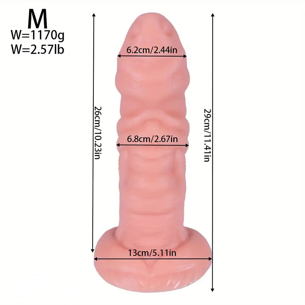 10.03in 11.41in 13.38in Monster Creature Fantasy Huge Realistic PVC Dildo