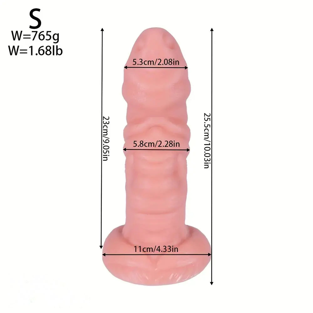 10.03in 11.41in 13.38in Monster Creature Fantasy Huge Realistic PVC Dildo