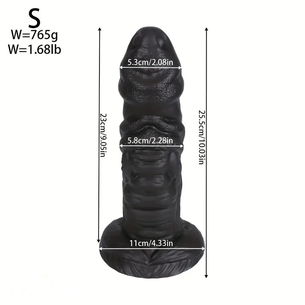 10.03in 11.41in 13.38in Monster Creature Fantasy Huge Realistic PVC Dildo