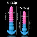 10.03in 12.2in Colorful Luminous Silicone Anal Plug Large Soft Dildo