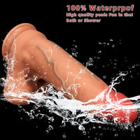 10.03in 9.25in 13in Soft Silicone Big Lifelike Dual Density Dildo